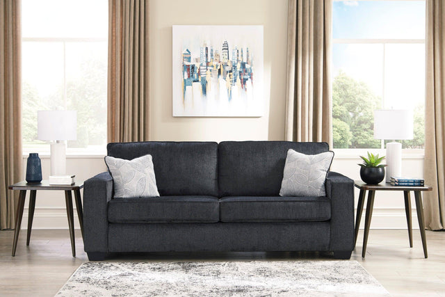 Altari Slate Modern Conventional Fabric Upholstered Queen Sofa Sleeper - Ella Furniture