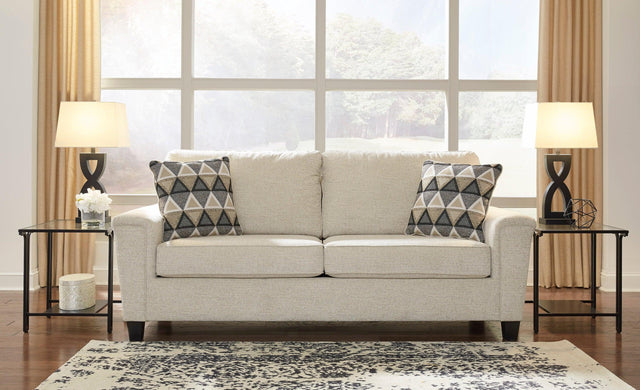 Abinger Natural Modern Contemporary Fabric Polyester Upholstered Queen Sofa Sleeper - Ella Furniture