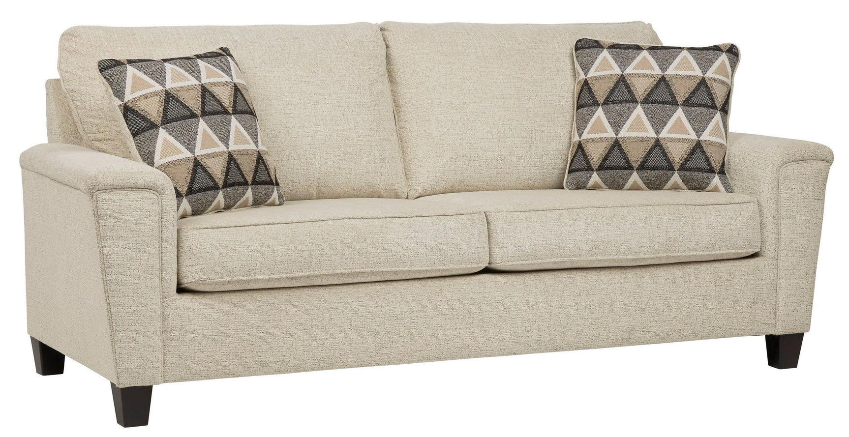Abinger Natural Modern Contemporary Fabric Polyester Upholstered Sofa And Loveseat Set - Ella Furniture