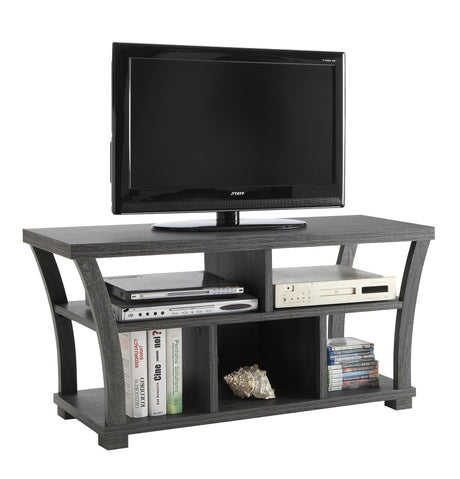 Draper Grey Finish Sleek Modern Tv Stand, Contemporary Style, Media Consoles and Credenzas Wood for Living Room - Ella Furniture