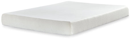 Chime 8-Inch Memory Foam King Mattress in White front view