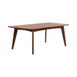 Malone Rectangular Dining Table Dark Walnut - Ella Furniture
