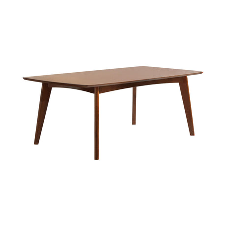 Malone Rectangular Dining Table Dark Walnut - Ella Furniture