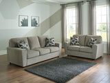 Cascilla Pewter Sofa And Loveseat - Ella Furniture