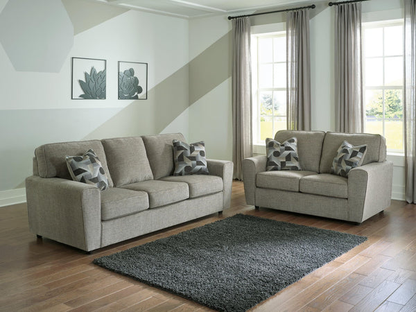 Cascilla Pewter Sofa And Loveseat - Ella Furniture