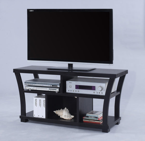 Draper Espresso Finish Sleek Modern Tv Stand, Contemporary Style, Media Consoles and Credenzas Wood for Living Room - Ella Furniture