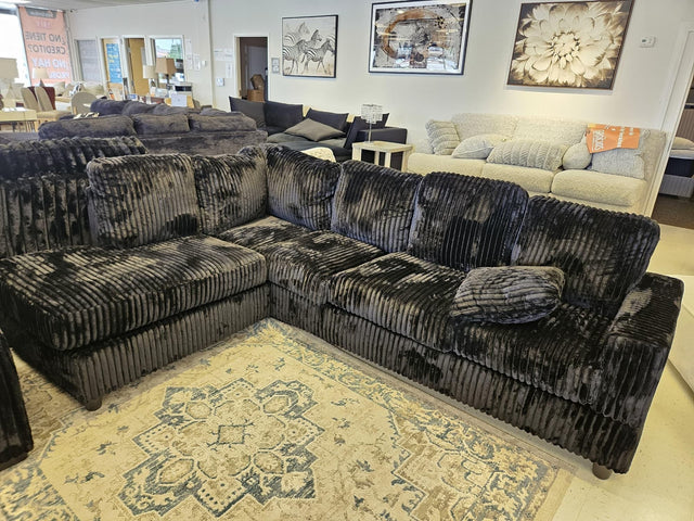 Black Happy couch reversible