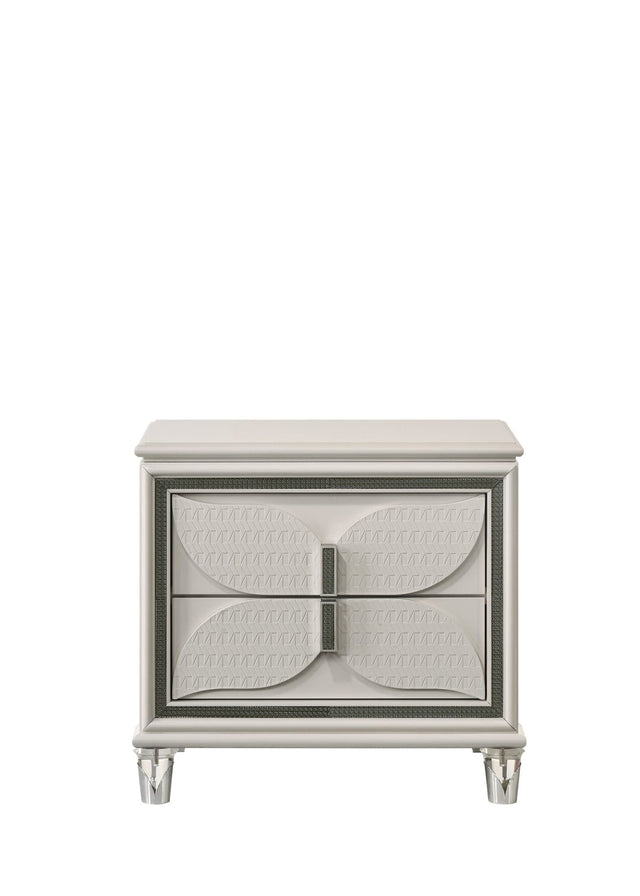Hayma White Nightstand