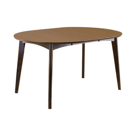 Malone Oval Dining Table Dark Walnut - Ella Furniture