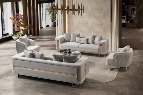 Mirage Beige Living Room Set
