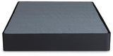 Ashley Sleep Black Metal Queen Bed Foundation angled view