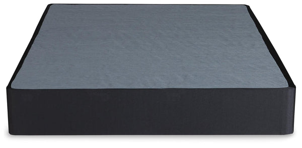 Ashley Sleep Black Metal Queen Bed Foundation angled view