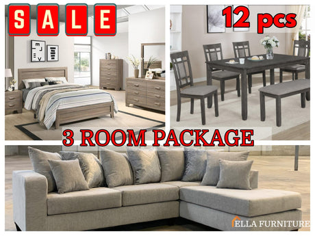 3 Room Package 2 - Ella Furniture