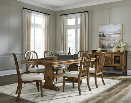 Sturlayne Brown Dining Table and 6 Chairs