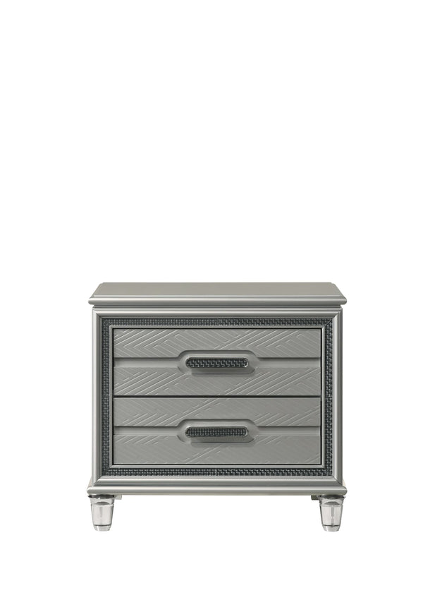 Amiri Gray Nightstand