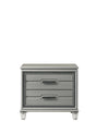 Amiri Gray Nightstand