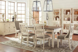 Bolanburg Two-Tone Beige Rectangular Dining Room Set