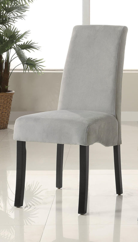 Montclair High Back Dining Chairs Black And Chrome (Set Of 4) 100515Wht - Ella Furniture