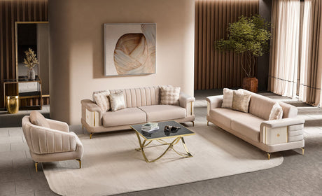 Elano Beige Living Room Set