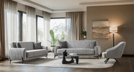 Palermo Light Gray Living Room Set