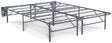 Better Than A Boxspring Gray Queen Mattress Foundation showcased with gray upholstery and rounded corners