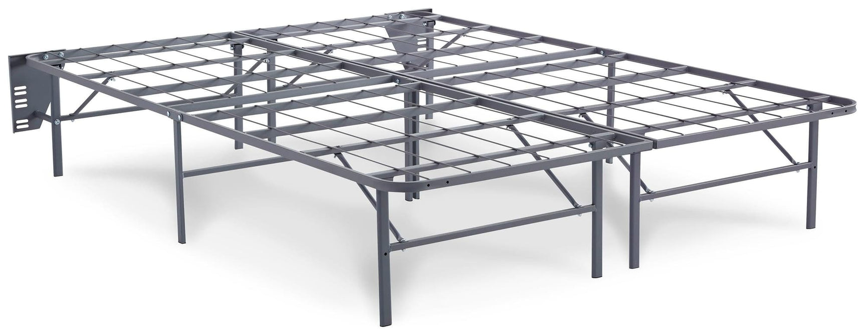 Better Than A Boxspring Gray Queen Mattress Foundation showcased with gray upholstery and rounded corners