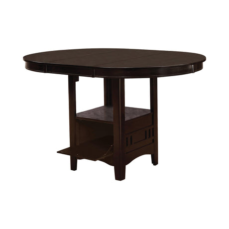 Lavon Oval Counter Height Table Espresso - Ella Furniture