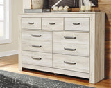 Bellaby Whitewash 7-Drawer Dresser, front angle