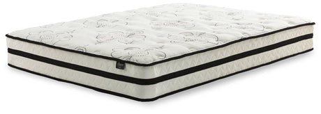 Chime 10-Inch Hybrid King Mattress in white, front angle