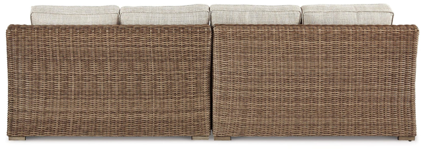 Beachcroft Beige Left-arm Facing Loveseat and Right-arm Facing Loveseat - front view