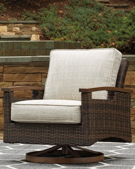 Paradise Trail Medium Brown Swivel Lounge Chair (Set Of 2) - Ella Furniture