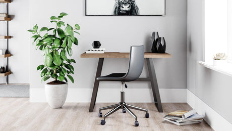 Arlenbry Black/Brown Modern Transitional Solid Wood Computer Home Office Small Desk - Ella Furniture