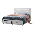 Brantford Queen Storage Bed Coastal White - Ella Furniture