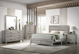 Hopkins Driftwood Rustic And Modern Wood Platform Bedroom Set - Ella Furniture