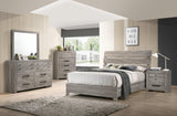 Tundra Gray Finish Sleek Contemporary Solid Hardwood Platform Bedroom Set - Ella Furniture