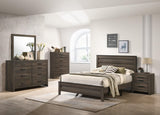 Marley Brown Finish Sleek And Modern Wood Platform Bedroom Set - Ella Furniture