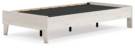 Socalle Light Natural Twin Platform Bed - Ella Furniture