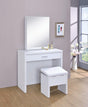 Harvey 2-Piece Vanity Set With Lift-top Stool White - Ella Furniture