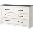 Gerridan White/Gray Dresser - Ella Furniture