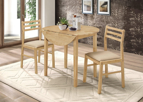 G130006 Natural And Tan Circular Dining Room Set - Ella Furniture
