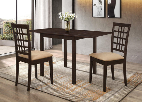 Kelso Cappuccino And Tan Rectangular Dining Room Set - Ella Furniture