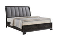 Jaymes Gray Sleek And Modern Contemporary Wood Fabric King Storage Platform Bed - Ella Furniture