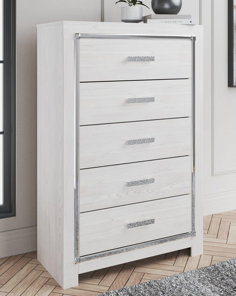 Altyra White Chest Of Drawers - Ella Furniture