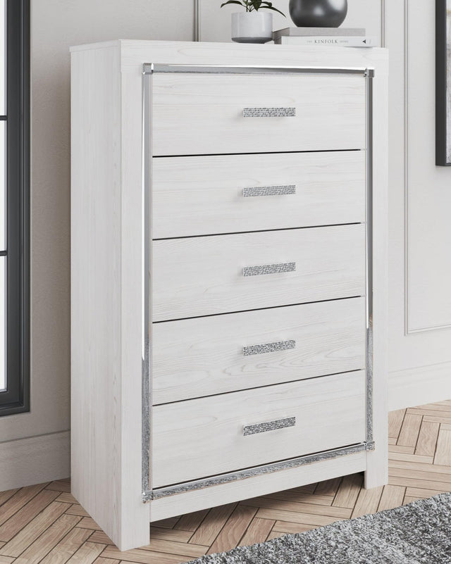 Altyra White Chest Of Drawers - Ella Furniture