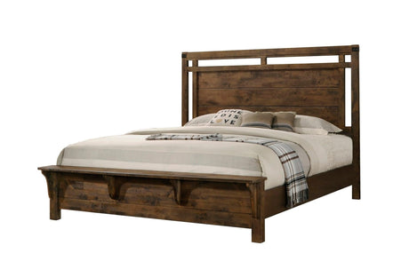 Curtis Brown Simple And Modern Classic Wooden King Panel Bed - Ella Furniture