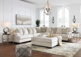 Ashley Rawcliffe Parchment Modern Contemporary Microfiber Fabric Sectional - Ella Furniture