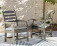 Visola Gray Arm Chair With Cushion (Set Of 2) - Ella Furniture
