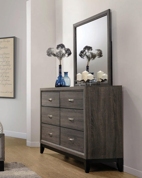 Watson Mirror Grey Oak - Ella Furniture
