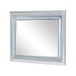 Gunnison Dresser Mirror With LED Lighting Silver Metallic - Ella Furniture