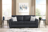Altari Slate Modern Conventional Fabric Upholstered Queen Sofa Sleeper - Ella Furniture
